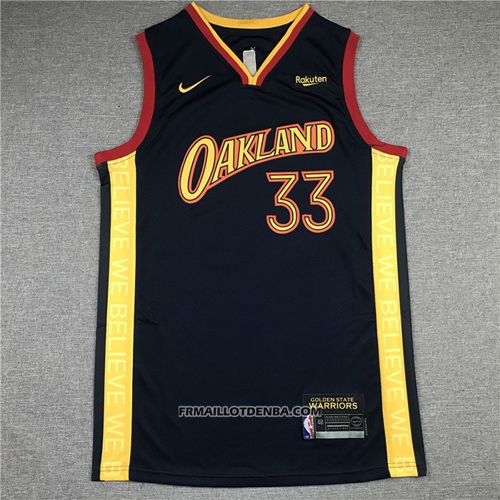 Maillot Golden State Warriors James Wiseman Ville 2020-21 Bleu